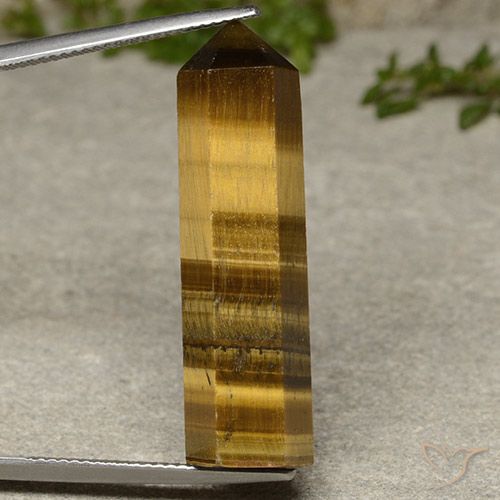Oeil de Tigre Brun doré naturelle Fantaisie, 23.42 ct, Opaque