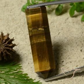 Oeil de Tigre Brun pain d'épices naturelle Fantaisie, 20.64 ct, Opaque
