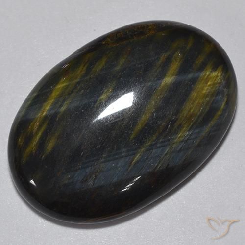 16.76ct Naturel Or Brun Œil de tigre, ovale, Opaque