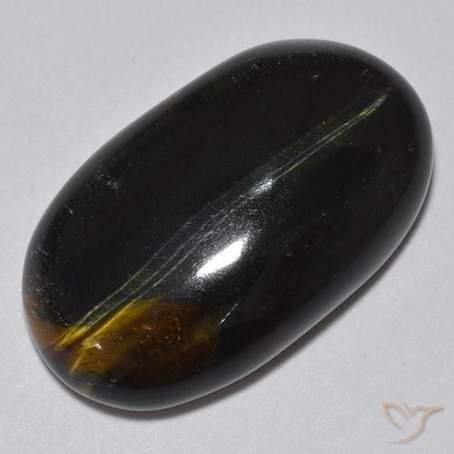 Oeil de Tigre Or Brun naturelle ovale, 14.57 ct, Opaque
