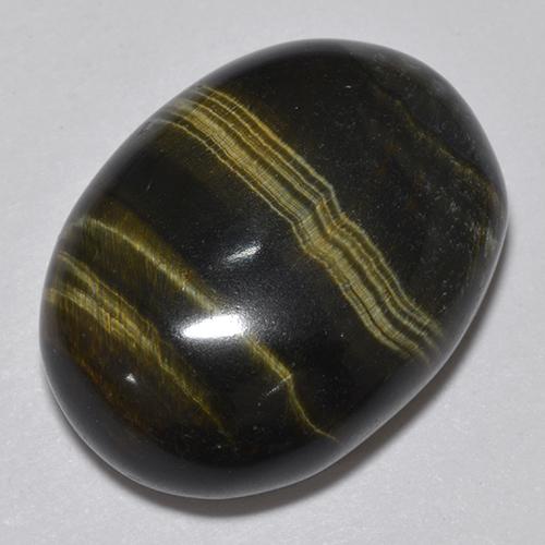 Tiger's eye multicolore naturelle coupe ovale, 19,06 ct, opaque