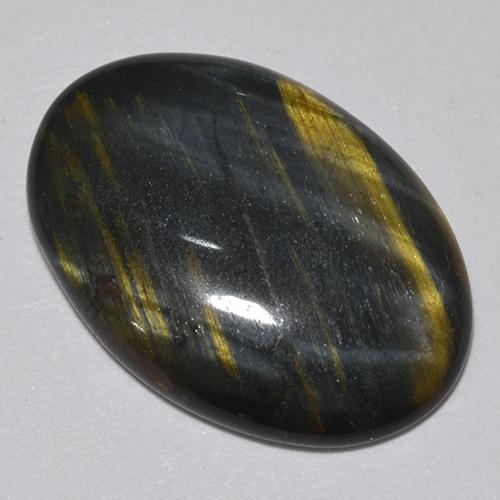 Tiger's eye multicolore naturelle coupe ovale, 9,44 ct, opaque