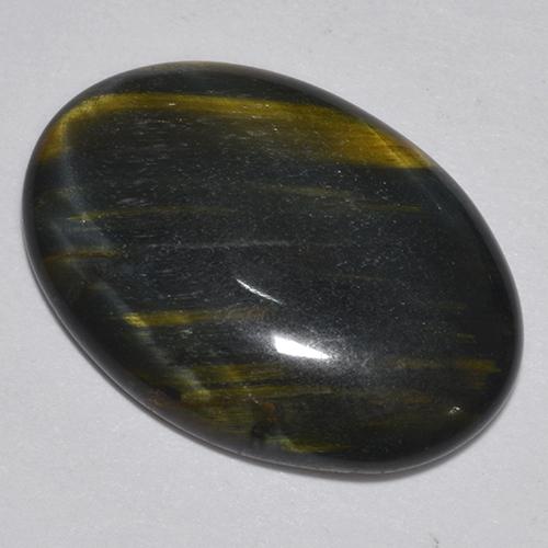 Tiger's eye multicolore naturelle coupe ovale, 9,44 ct, opaque