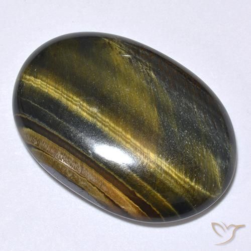 Œil de tigre Or Brun naturelle ovale, 19.75 ct, Opaque