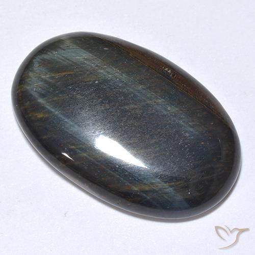 22.08ct Naturel Or Brun Œil de tigre, ovale, Opaque