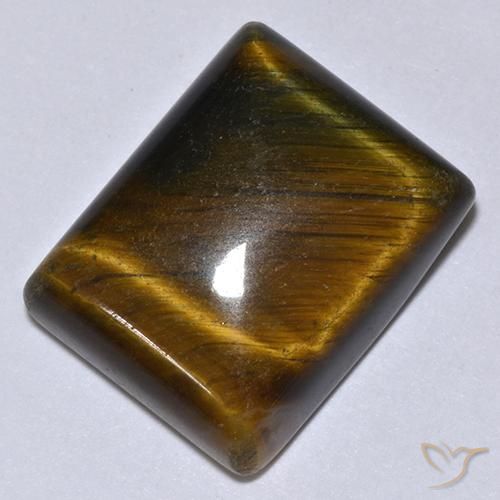 Œil de tigre Or Brun naturelle Baquette, 18.03 ct, Opaque