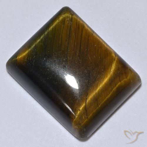 Œil de tigre Or Brun naturelle Baquette, 18.03 ct, Opaque