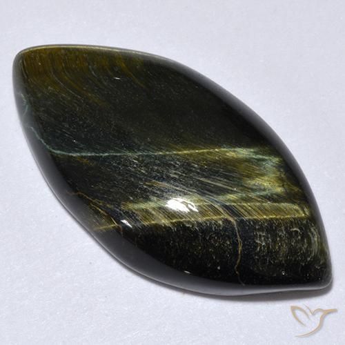 Oeil de Tigre Or Brun naturelle Marquise, 14.20 ct, Opaque