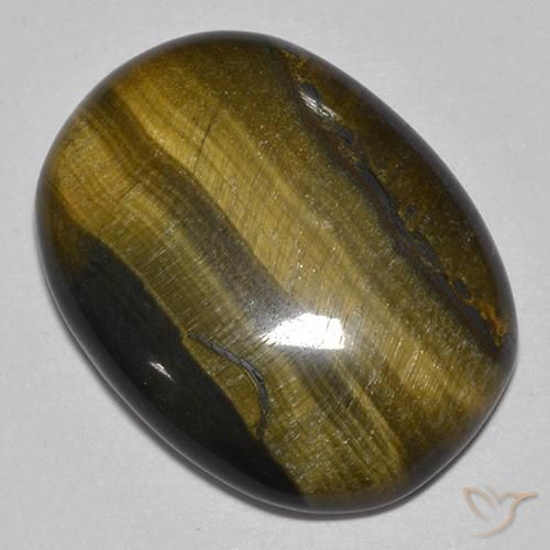 Œil de tigre Or Brun naturelle ovale, 22.23 ct, Opaque