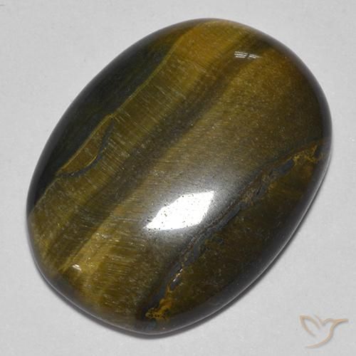 Œil de tigre Or Brun naturelle ovale, 22.23 ct, Opaque