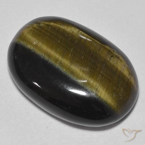 Œil de tigre Or Brun naturelle ovale, 19.25 ct, Opaque