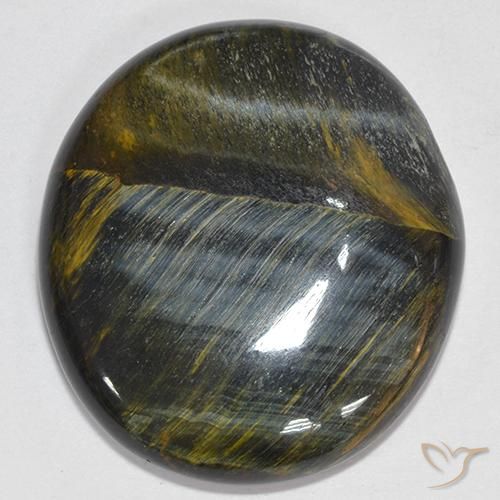 Oeil de Tigre Or Brun naturelle Coupe ovale, 39.93 ct, Opaque