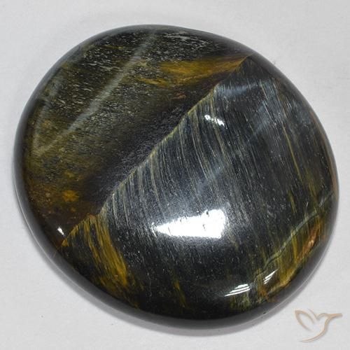 Oeil de Tigre Or Brun naturelle Coupe ovale, 39.93 ct, Opaque
