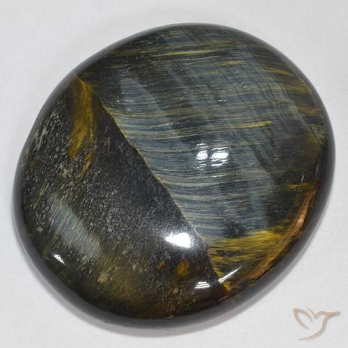 Oeil de Tigre Or Brun naturelle Coupe ovale, 39.93 ct, Opaque