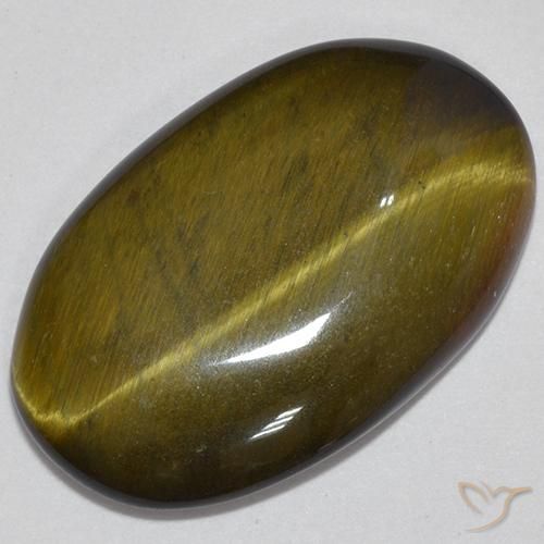 12.33ct Naturel Or Brun Œil de tigre, ovale, Opaque