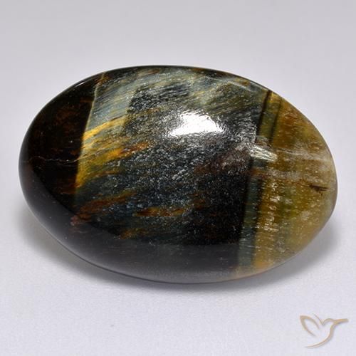 Œil de tigre Or Brun naturelle ovale, 20.43 ct, Opaque