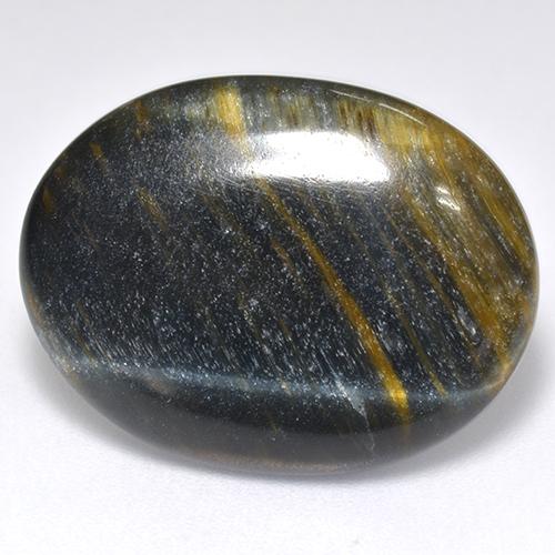 Oeil de Tigre Multicolore naturelle Coupe ovale, 13.13 ct, Opaque