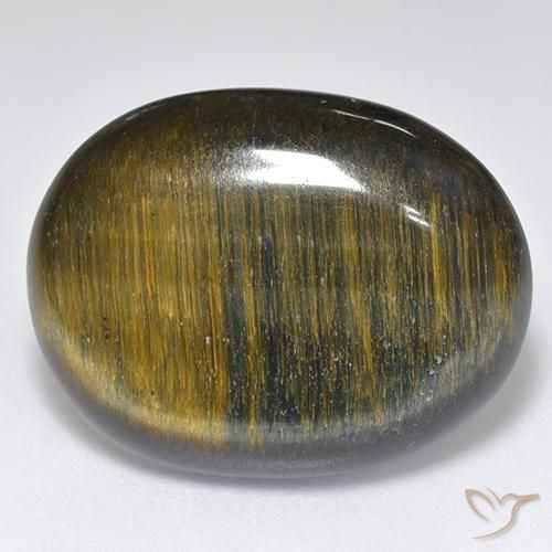 16.68ct Naturel Or Brun Œil de tigre, ovale, Opaque