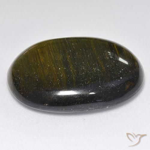 Œil de tigre Or Brun naturelle ovale, 16.68 ct, Opaque