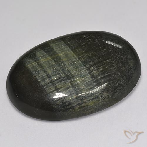 Œil de tigre Or Brun naturelle ovale, 27.76 ct, Opaque
