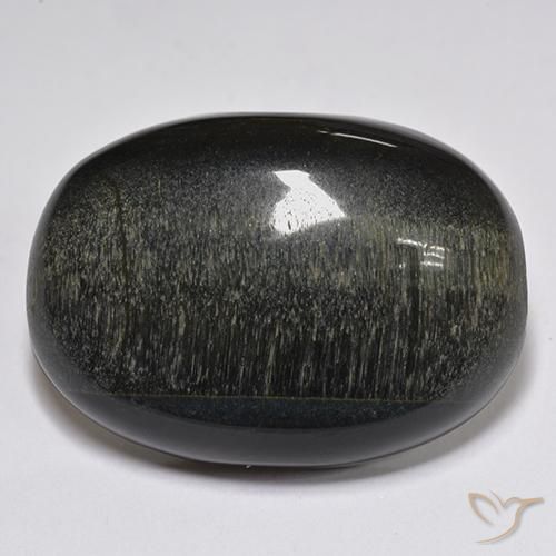 Œil de tigre Or Brun naturelle ovale, 34.44 ct, Opaque