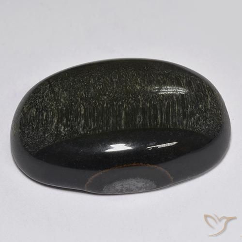 Œil de tigre Or Brun naturelle ovale, 34.44 ct, Opaque
