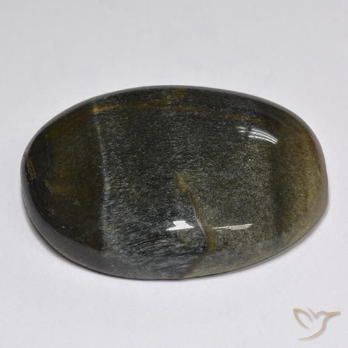 Œil de tigre Or Brun naturelle ovale, 32.04 ct, Opaque
