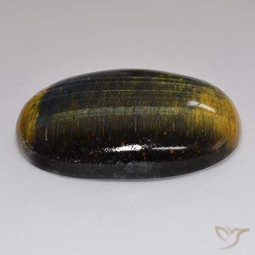 Œil de tigre Or Brun naturelle ovale, 42.35 ct, Opaque