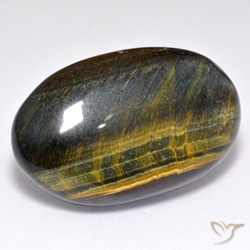 28.26ct Naturel Or Brun Œil de tigre, ovale, Opaque