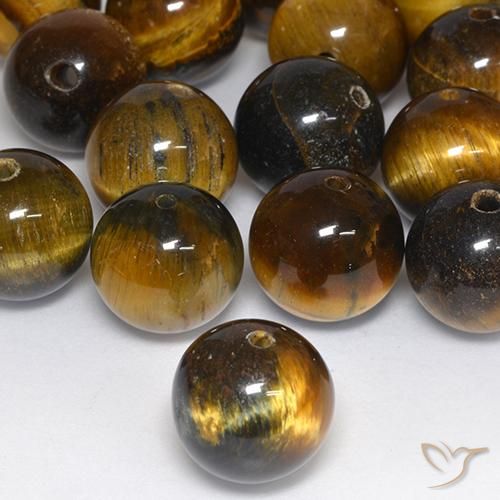 12.53ct Naturel Brun moyen Oeil de Tigre, Sphère / Boule, Opaque