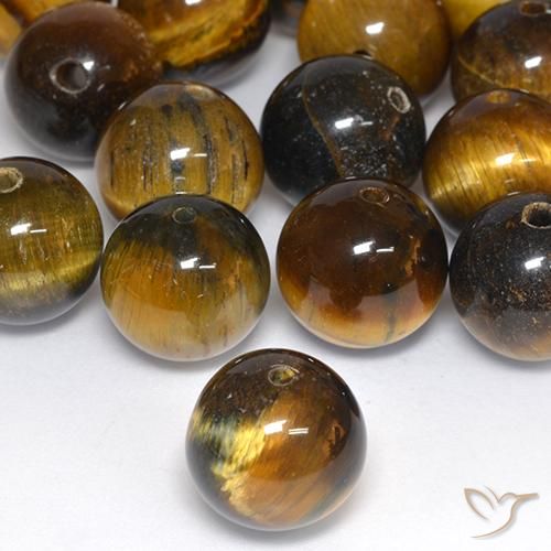 Œil de tigre Brun moyen naturelle Sphère / Boule, 12.53 ct, Opaque