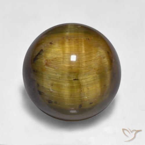 Œil de tigre Brun moyen naturelle Sphère / Boule, 11.58 ct, Opaque