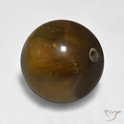 Œil de tigre Brun moyen naturelle Sphère / Boule, 11.58 ct, Opaque