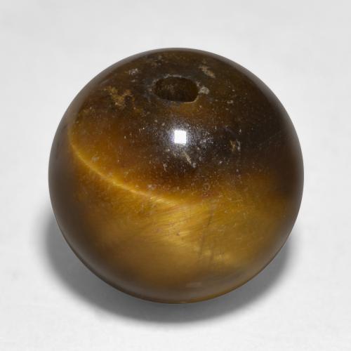 Oeil de Tigre Brun naturelle Sphère / Boule, 11.61 ct, Opaque