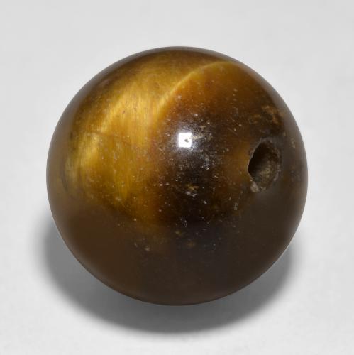 Oeil de Tigre Brun naturelle Sphère / Boule, 11.61 ct, Opaque