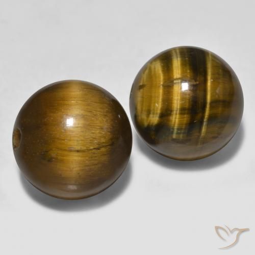 23.50ctw Naturel Marron chaud Oeil de Tigre, Sphère / Boule, Opaque