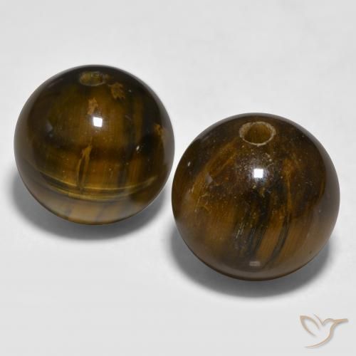Shop natural 23.50ct Marron chaud Œil de tigre gems, Sphère / Boule, from Inde at GemSelect. In stock, global shipping!