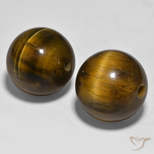 Shop natural 23.50ct Marron chaud Œil de tigre gems, Sphère / Boule, from Inde at GemSelect. In stock, global shipping!