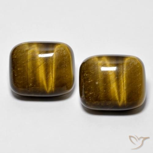 Shop natural 17.05ct Medium Dark-Brown Œil de tigre gems, Coussin, from Thaïlande at GemSelect. In stock, global shipping!