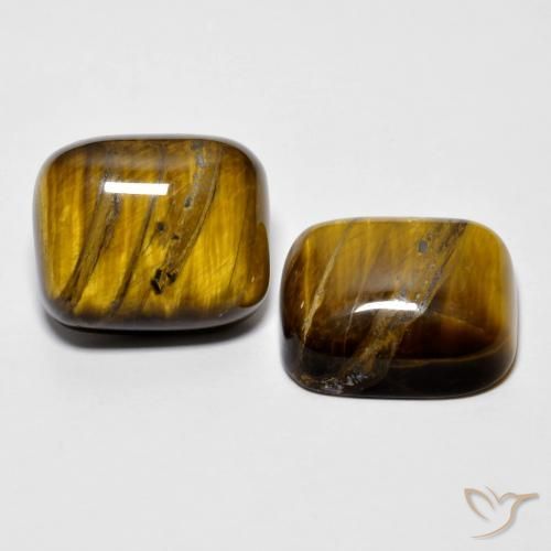 Shop natural 18.08ct Medium Dark-Brown Œil de tigre gems, Coussin, from Thaïlande at GemSelect. In stock, global shipping!