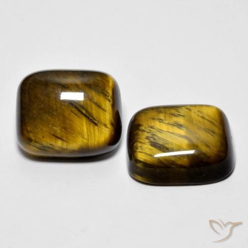 Shop natural 16.97ct Medium Dark-Brown Œil de tigre gems, Coussin, from Thaïlande at GemSelect. In stock, global shipping!