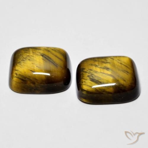 Shop natural 16.97ct Medium Dark-Brown Œil de tigre gems, Coussin, from Thaïlande at GemSelect. In stock, global shipping!