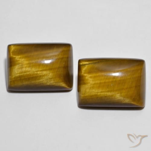 Achetez naturel 26,73ct marron tiger's eye gems, baguette, en provenance thaïlande chez gemselect. en stock, livraison internationale!