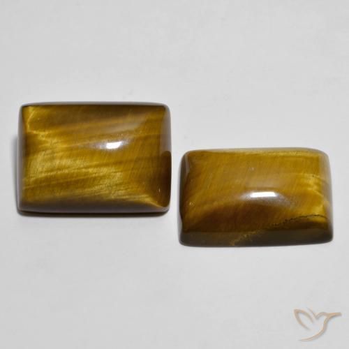 Achetez naturel 26,73ct marron tiger's eye gems, baguette, en provenance thaïlande chez gemselect. en stock, livraison internationale!
