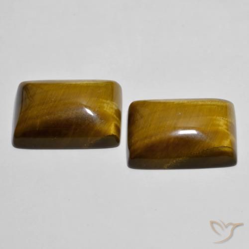 Achetez naturel 26,73ct marron tiger's eye gems, baguette, en provenance thaïlande chez gemselect. en stock, livraison internationale!