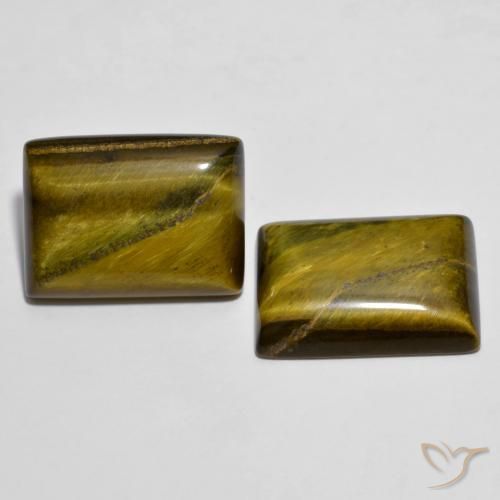 Shop natural 24.23ct Marron chaud Œil de tigre gems, Baquette, from Thaïlande at GemSelect. In stock, global shipping!