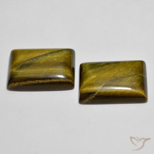 Shop natural 24.23ct Marron chaud Œil de tigre gems, Baquette, from Thaïlande at GemSelect. In stock, global shipping!