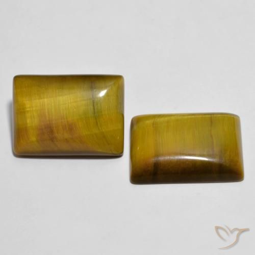 Shop natural 22.19ct Brun doré Œil de tigre gems, Baquette, from Thaïlande at GemSelect. In stock, global shipping!
