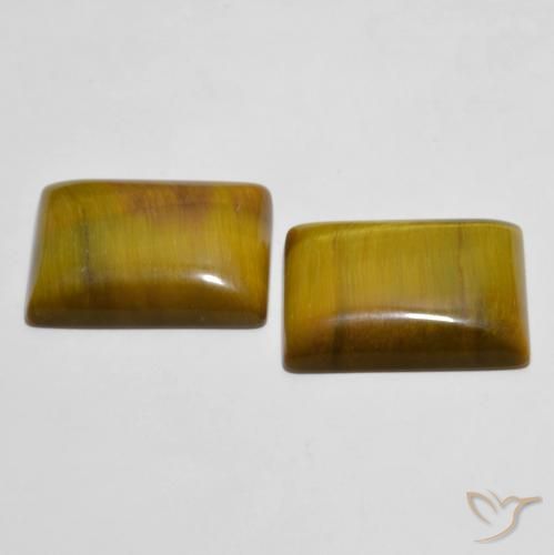 Shop natural 22.19ct Brun doré Œil de tigre gems, Baquette, from Thaïlande at GemSelect. In stock, global shipping!