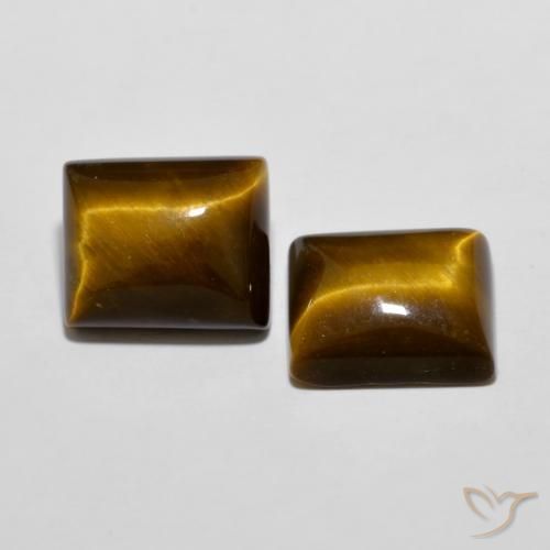 Shop natural 12.53ct Marron jaunâtre Œil de tigre gems, Baquette, from Thaïlande at GemSelect. In stock, global shipping!
